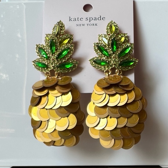 By The Pool Pineapple Statement Earrings